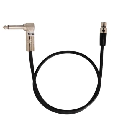 Afbeelding van Shure WA304 instrumentenkabel, 4 polige mini stekker (TA4F) met 6,35 mm haakse