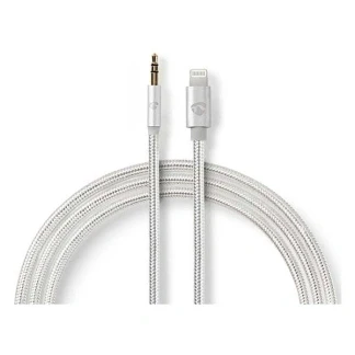 Afbeelding van Lightning naar mini jack Nedis 1 meter