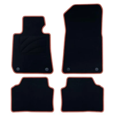 Afbeelding van OCC DESIGN Op maat gemaakte mat E90 3 serie Sedan (2005 2011) 5PZ gele rand