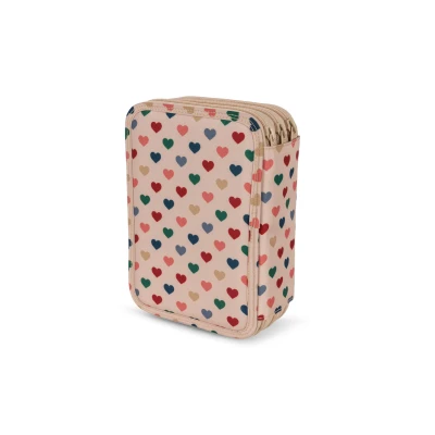 Afbeelding van Konges Sløjd Clover Maxi Pencil Case/Pennenzak Coeur Coloré Frappe