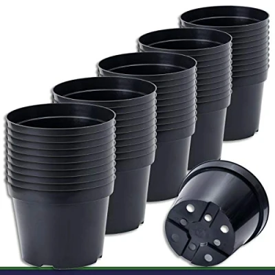 Afbeelding van Wohnkult 20 stuks kweekpotten 10 liter zwart Ø 28 cm x 22