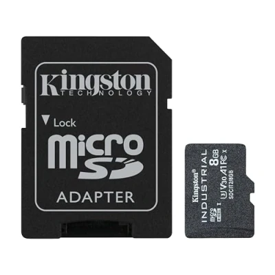Afbeelding van Kingston Industrial microSDHC kaart 8 GB Class 10 UHS I Incl. SD adapter