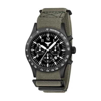 Afbeelding van KHS KHS.PLABSSC.DFSGO Polshorloge Heren Solar PLATOON Black Steel Chronograph