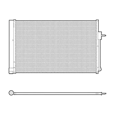 Afbeelding van DENSO DCN15001 Condensor Airco Met droger R 134a