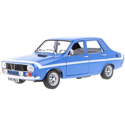 Afbeelding van het 1:18 Diecast model van De Renault R12 Gordini uit 1971 in French Blauw. fabrikant schaalmodel is Norev. Dit alleen online verkrijgbaar