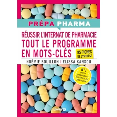 Afbeelding van Internat de pharmacie tout le programme en mots cles