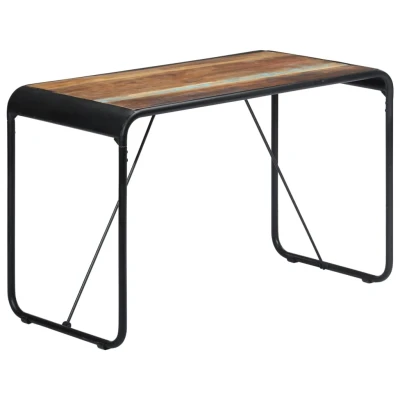 Afbeelding van Eettafel 118x60x76 cm massief gerecycled hout