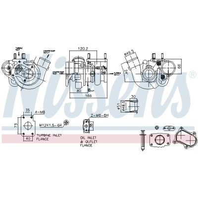 Afbeelding van Turbocharger NISSENS 93473