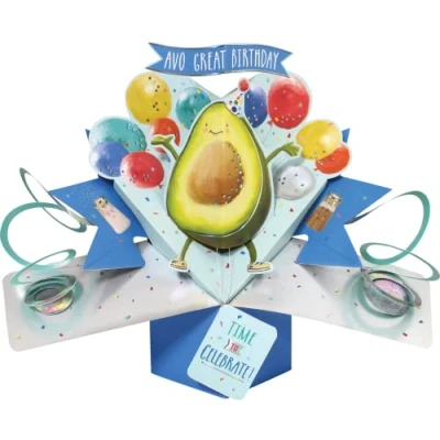 Afbeelding van Second Nature POP205 verjaardagskaart met avocado motief