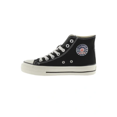 Afbeelding van Victoria Shoes Sneakers hoog, Maat: 39, Black Textiel