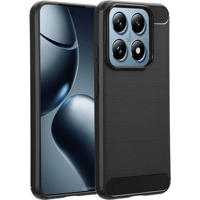 Afbeelding van imoshion Hoesje Geschikt voor Xiaomi 14 Siliconen Brushed Backcover Zwart