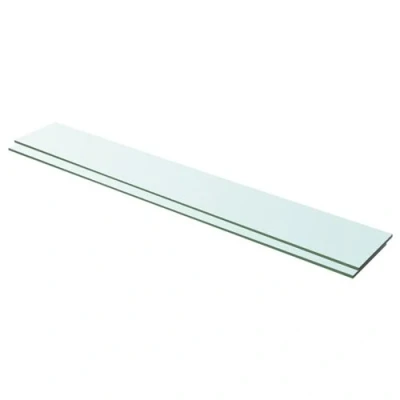 Afbeelding van Schappen 2 st 100x15 cm glas transparant