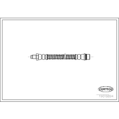 Afbeelding van CORTECO 19018894 Remslang Vooras 290 CITROËN: AX, Saxo Hatchback, PEUGEOT: 106 I Hatchback