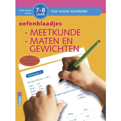 Afbeelding van Tijd voor huiswerk Oefenblaadjes Meetkunde maten en gewichten Gr 4 7 8 jaar