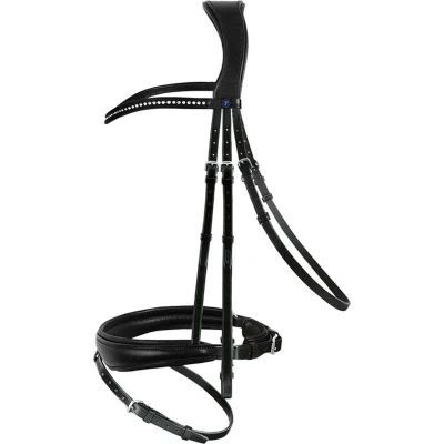 Afbeelding van PassierBlu Trenshoofdstel Spirit Zwart/Zilver Cob