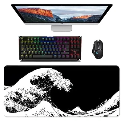 Afbeelding van Grote gaming muismat, XXL Speed 900 x 400 3 mm muismat met antislip rubberen basis l voor Mac en pc accessoires (L 210)