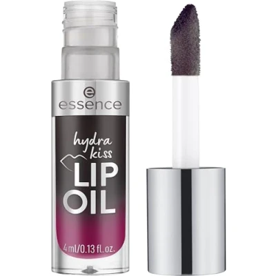 Afbeelding van essence Hydra Kiss Lip OIL Lippenstift, nr. 05, zwart, hydraterend, voedend, met oliën, glanzend, veganistisch, zonder parabenen, microplasticdeeltjes, nanodeeltjes