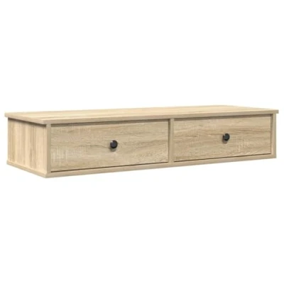 Afbeelding van vidaXL Wandschap met lades 100x37,5x19 cm bewerkt hout sonoma eiken
