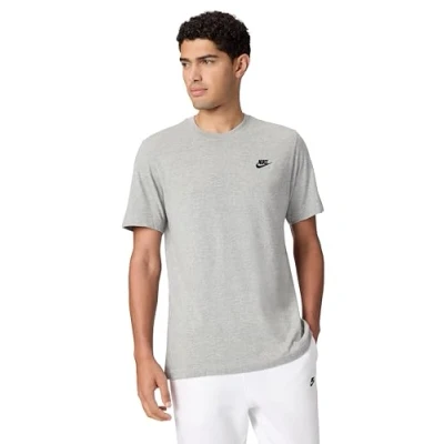 Afbeelding van Nike Sportswear CLUB TEE Tshirt basic, Heren, Maat: XL T, Dark grey heather/black