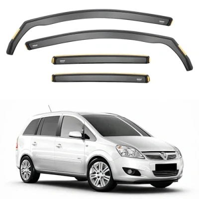 Afbeelding van iSpeed 4 stuks windschermen voor Opel Zafira B 2005 2014 5 deurs MPV Houd je auto geventileerd in de regen vermindert windturbulentie getint type
