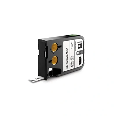 Afbeelding van Dymo Xtl Tape Ft 12 Mm, Zwart Op Wit, Vinyl Voor Beletteringsysteem