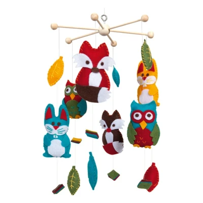 Image de Folia kit créatif mobile animaux forestiers (86 pièces)