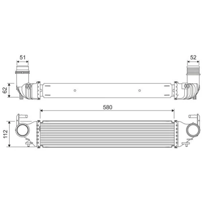 Afbeelding van VALEO 818312 Intercooler Aluminium Zonder sensor