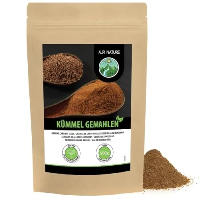 Afbeelding van Gemalen karwijzaad (500 g), 100% natuurlijk zonder additieven, in poedervorm