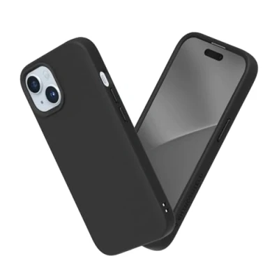 Afbeelding van RHINOSHIELD Hoesje compatibel met [iPhone 15 Plus] SolidSuit dunne hoes schokabsorberende technologie en premium matte afwerking zwart