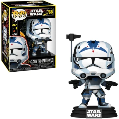 Afbeelding van Funko Pop! Star Wars: Clone Wars Fives (achter) vinyl verzamelfiguur cadeau idee officieel product speelgoed voor kinderen en volwassenen tv fans figuur verzamelaars