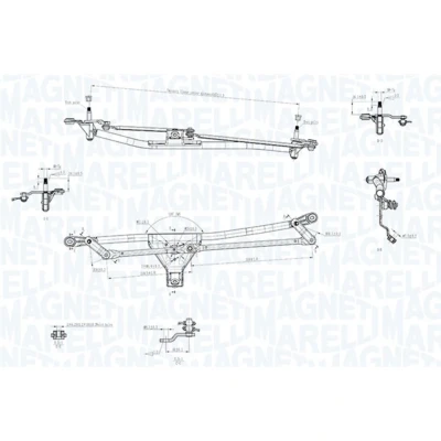 Afbeelding van Magneti Marelli Ruitenwisserarm en mechanisme 085570721010