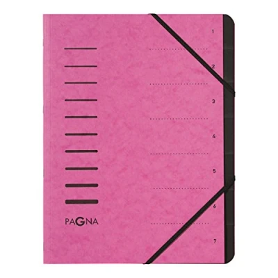 Image de PAGNA Trieur &#039;Sorting File&#039;, 7 ml compartiments, rose foncé