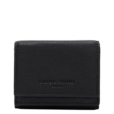 Afbeelding van LIEBESKIND BERLIN Portemonnee Classics Yellow Inside Lillian Wallet Black Zwart