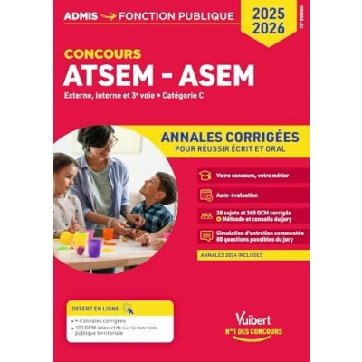 Afbeelding van CONCOURS ATSEM ET ASEM CAT.C ANNALES CORRIGEES POUR ECRIT