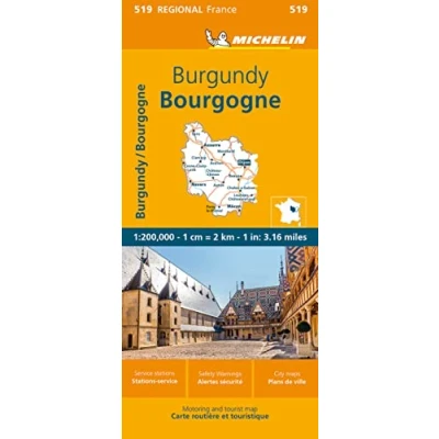 Afbeelding van Burgundy Michelin Regional Map 519