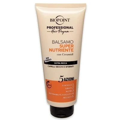 Afbeelding van Biopoint Professional Balsamo Super Nutrient met Ceramiden Ultra Ricca voor droog en haar (5 acties, 350 ml)