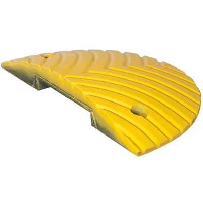 Afbeelding van Eindstuk TOPSTOP verkeersdrempel PVC geel vrouw 50 mm hoog
