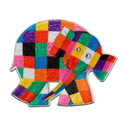 Afbeelding van Mono Quick Elmer 1805 x olifant strijkpatch (18052 aan de zijkant)