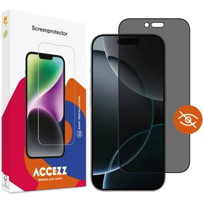 Afbeelding van Accezz Gehard Glas Privacy Screenprotector voor de Apple iPhone 17 Air