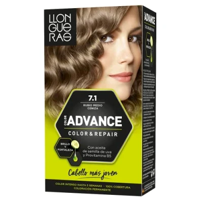 Afbeelding van Llongueras Color Advance Haarverf, asblond, 150 ml