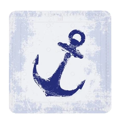 Afbeelding van Kleine Wolke Douchemat Anchor d.blauw 55x55cm