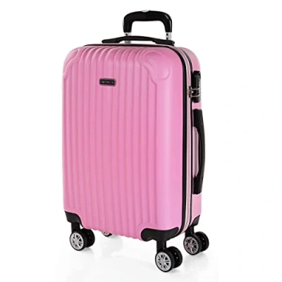 Afbeelding van ITACA Set van 3 uittrekbare koffers, 55/66/76 cm, ABS 4, harde wielen, robuust en licht. Slot geschikt voor Ryanair, middelgroot groot. T71500