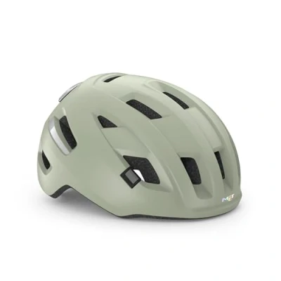 Afbeelding van MET E Mob Fietshelm Mannen &amp; Vrouwen Bike Volwassenen Maat M (56 58cm) NTA8776 Moss Gray