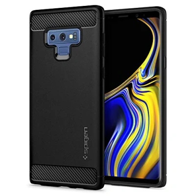 Image de Spigen Rugged Armor Coque de protection pour téléphone portable polyuréthanne thermoplastique (TPU) noir mat Samsung Galaxy Note9