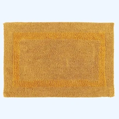Afbeelding van Homescapes badmat mosterdgeel 50x80 cm gemaakt van 100% katoen