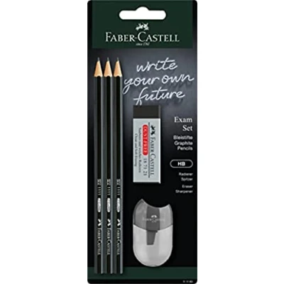 Afbeelding van Potlood Faber Castell 1111 HB schoolset 5 stuks op blister