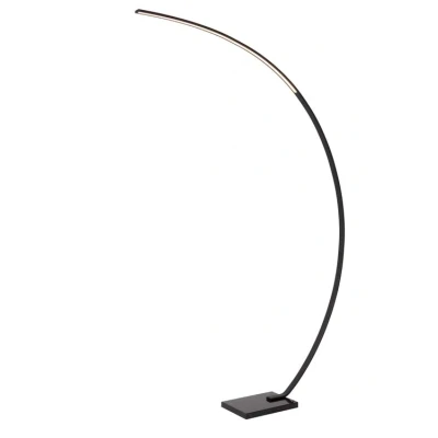 Afbeelding van Lucide CURVE Booglamp LED Dimb. 1x15W 2700K Zwart
