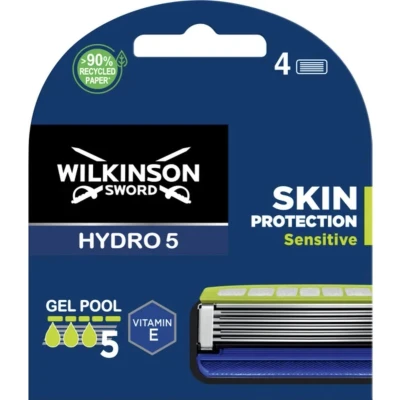 Afbeelding van Wilkinson Sword Hydro 5 Scheermesjes Skin Protection Sensitive 4 Stuks