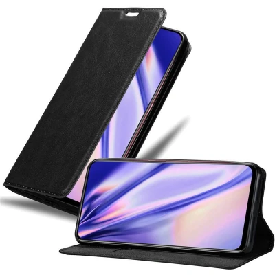 Afbeelding van Cadorabo Hoesje geschikt voor Vivo V15 in ZWARTE NACHT Beschermhoes met magnetische sluiting, standfunctie en kaartvakje Book Case Cover Etui