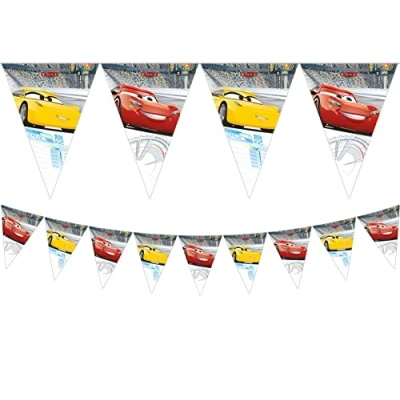 Afbeelding van Vlaggenlijn slinger Cars 3 2.3 meter
